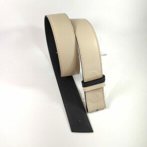 Ceinture reversible femme Carbone / Nude